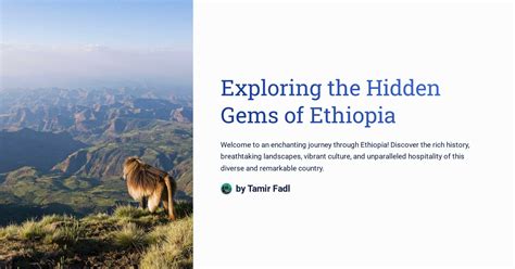  Finding Your Feet: A Journey Through Ethiopian Entrepreneurship - Uncovering Hidden Gems and Charting Your Own Path